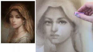 Как рисовать ПОРТРЕТ девушки - открытый онлайн МК по р?