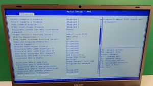 Ноутбук DEXP Atlas M15-A5W304 навигация по BIOS'у