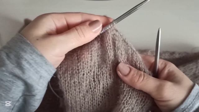 ПАУТИНКА из МОХЕРА спицами/Очень ПРОСТОЕ вязание/Спра