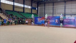 Кира Яблочникова Мяч 2 этап XII летней спартакиады 2024 #spo