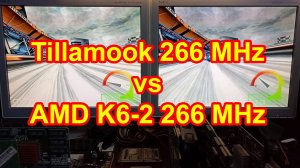 Pentium Tillamook 266 MHz vs AMD K6-2 266 MHz / 3Dfx V2
