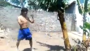 Набивка голени в Тайском боксе Muay Thai)