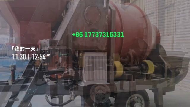 Электронный бетоносмеситель с насосом 35куб/Electronic concret смотреть онлайн