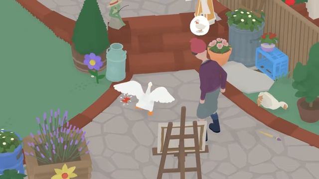 ГУСЬ НОСИТ ТАПКИ! - Untitled Goose Game #3 смотреть онлайн