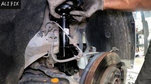 замена переднего амортизатора - опора стойки ... hyundai sona