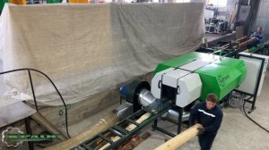 Фрезерно пильный станок для тонкомера УПТ-280КС (30х22кВт