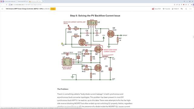 MPPT КОНТРОЛЛЕР - СХЕМА принцип работы 2ч понижающий
