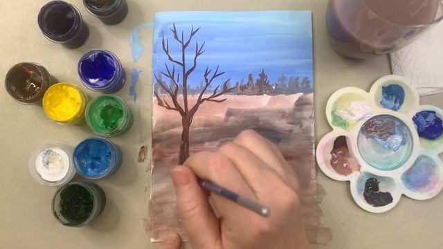 Как нарисовать  ВЕСНУ ☀️ УРОК РИСОВАНИЯ / Весенний ПЕ? смотреть онлайн