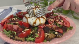 Салат с баклажаном и бурратой
Невероятно вкусный и полезный! Заправка универсальная!