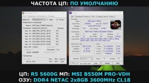 RYZEN 5 5600G в U-Z / MSI B550M PRO-VDH