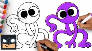 Как нарисовать ФИОЛЕТОВОГО ЧЕЛОВЕЧКА (БЕЗ ЛИШНИХ СЛОВ)