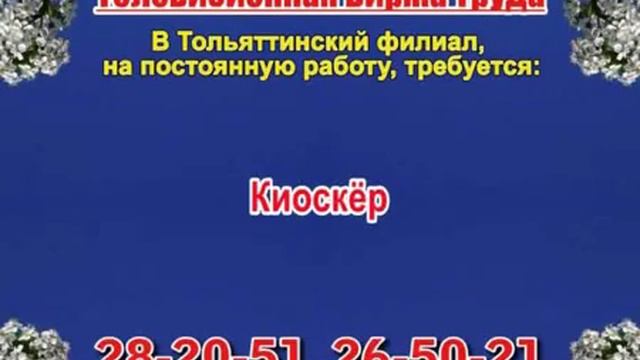 13 апреля_07.20, 12.50, 23.50_РАБОТА В ТОЛЬЯТТИ_Телевизионная Биржа Труда смотреть онлайн