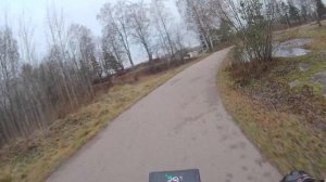 Электросамокат Midway Amix Pro, езда в конце сезона