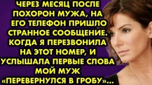 Через месяц после похорон мужа, на его телефон пришло странное сообщение. Когда я перезвонила на...