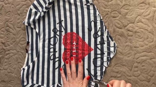 🌺 как переделать старую футболку