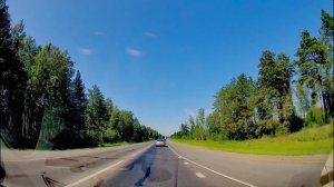 Движение на автомобиле от СНТ "Лесные Зори" в посёлок Боровский