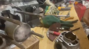 Как собрать двигатель на aerox/сборка yamaha aerox/выставлени?