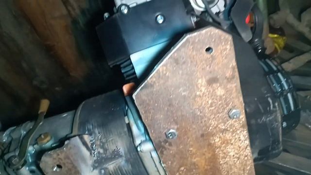 Установка двигателя на самодельный квадроцикл часть 1