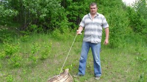 Вязание узлов для перемещения тяжестей ''Удавка с полуштыками'' и ''Восьмерка многократная''