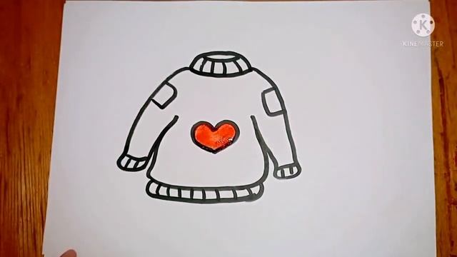 Bolalar uchun Kozok rasm chizish/Drawing Sweater for kids with song /Рисование Свите? смотреть онлайн