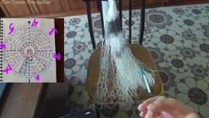 Применение диаграммы 80+16 при вязании сетей