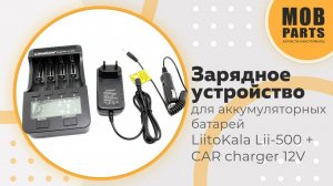 Зарядное устройство для аккумуляторных батарей LiitoKala Lii-500 + CAR charger 12V