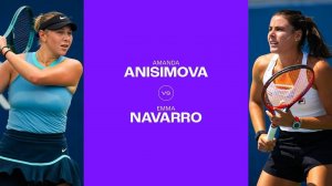 11.08.2024. Эмма Наварро - Аманда Анисимова. WTA Toronto. Emma Navarro - Amanda Anisimova
