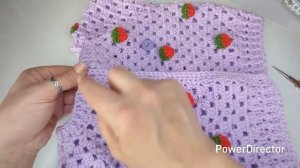 Crochet #99 How to crochet " Strawberry" cardigan / Part 2