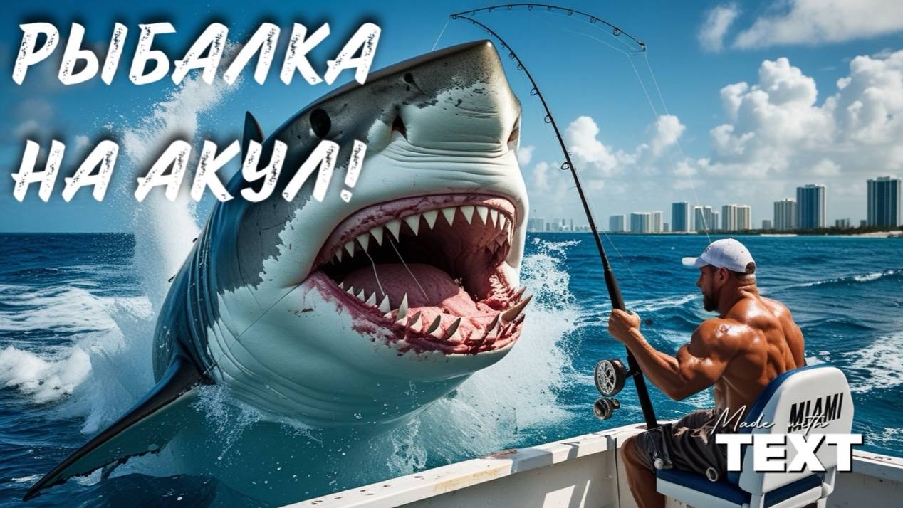 Рыбалка на гигантских акул в Майами - экзотический опыт! смотреть онлайн