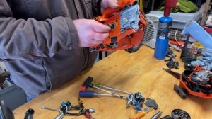 Husqvarna T435  Ремонт поршневой