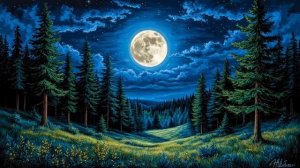Notte di Plenilunio. Ночь Полнолуния. Песня на итальянском языке.