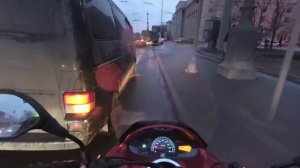 Поездка в дождь на скутере Honda PCX (Xiaomi YI 4k)