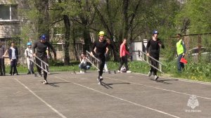 Погода не помеха для юных пожарных на пути к результату