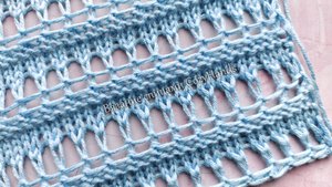 Оригинальная горизонтальная сеточка 💥 Узор для вязания пляжных туник, маечек