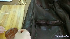 Как устранить разрыв на кожаной куртке.Как заклеить п?