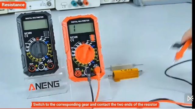 Цифровий мультиметр тестер ANENG SZ308, Вимірювач опору на смотреть онлайн