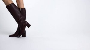 Сапоги из натуральной кожи GIOVANNI FABIANI (W24341 бордовый)