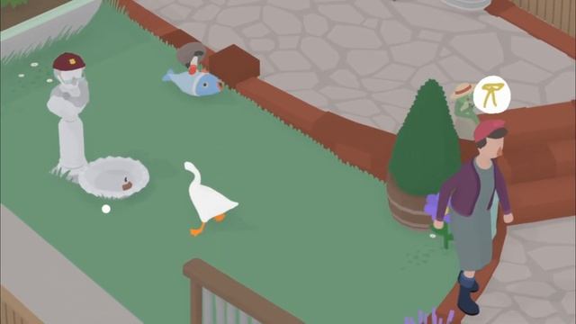 Untitled Goose Game - Гусь-Мужик и баба (the need to do) смотреть онлайн