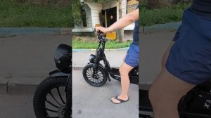 электровелосипед Monster BLACK X (20' дюймов колёса). В ДВИЖЕНИ