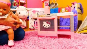 Кукла Беби Бон Анабель — собираем плиту и готовим хло?