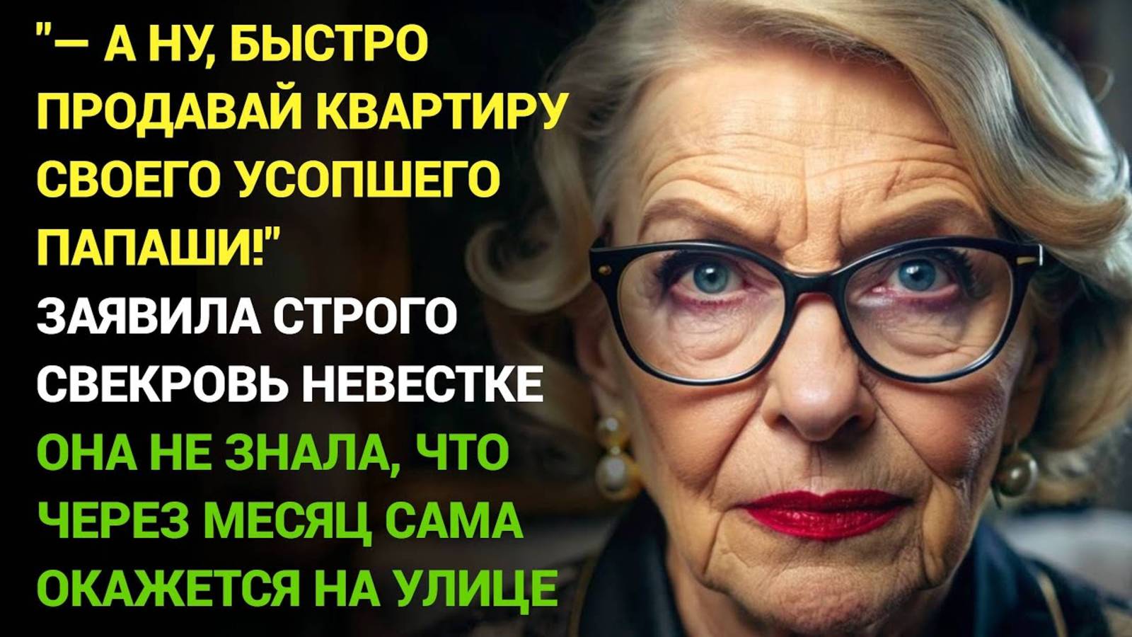 Истории из жизни. Свекровь командует невесткой: — Быстро продавай квартиру своего усопшего папаши!