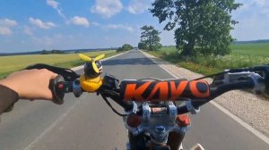 не большой дальняк на питбайке!!! стант на питбайке кай