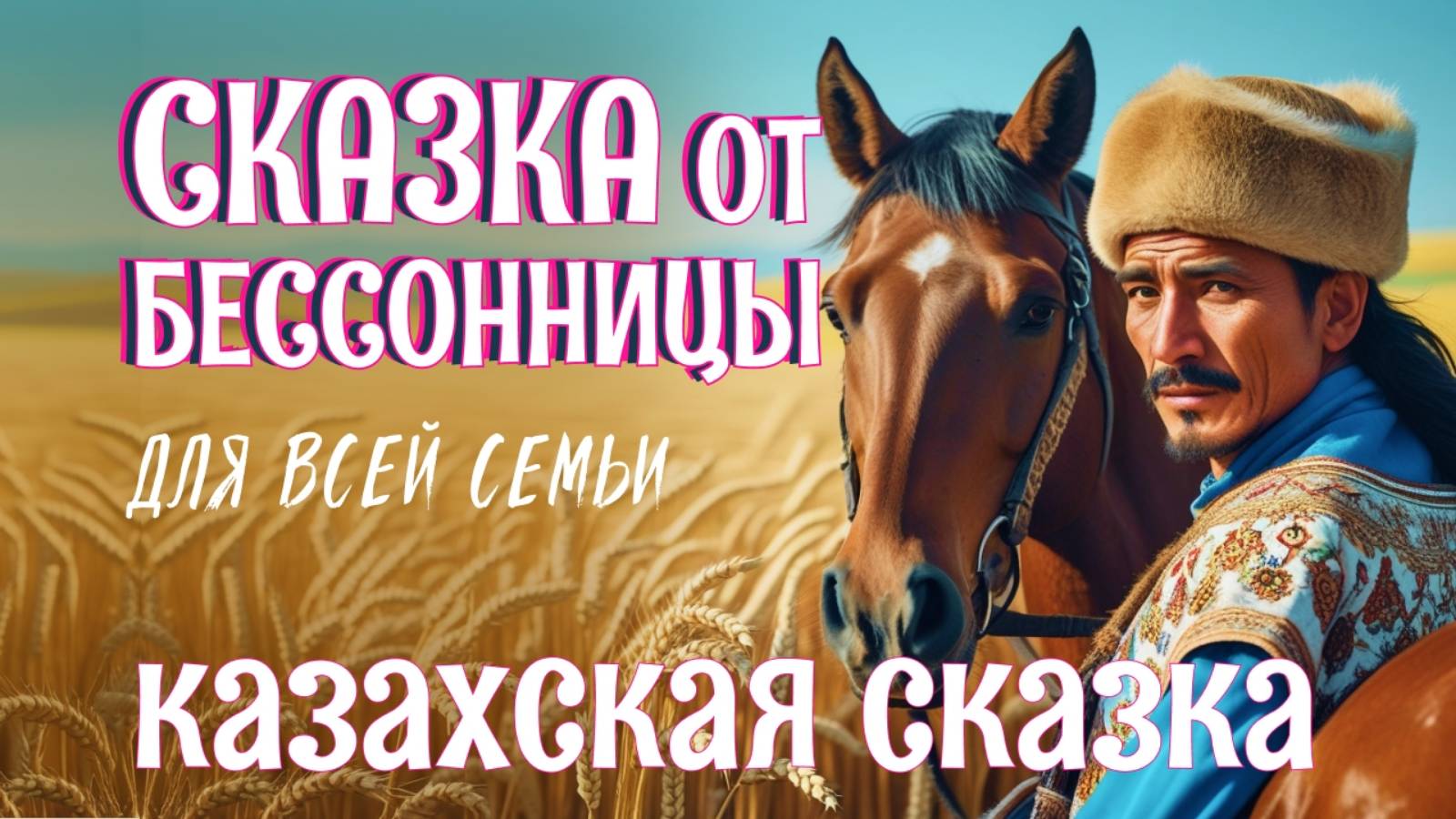 Казахская сказка на ночь "Жезтырнаки, пери и Мамай" - Белый шум ветреной колосящейся степи для сна
