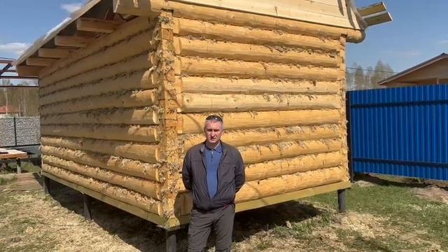 Благодарность клиента за сруб 6×3 м, рубка "лапа" полулафет смотреть онлайн