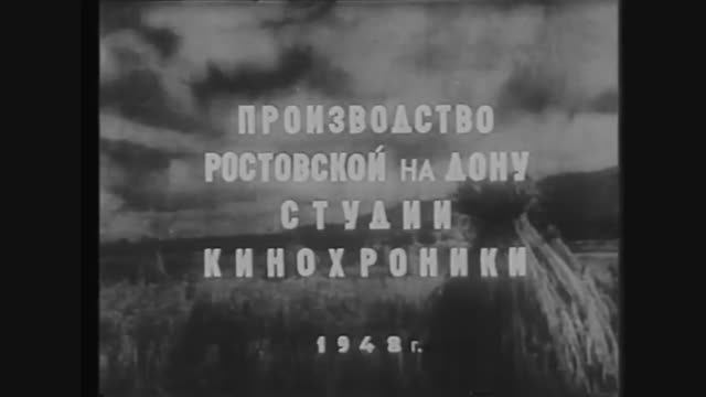 фильм "Колхоз миллионер", о колхозе им. П. Тамаровского. Ростовская киностудия, 1948 год