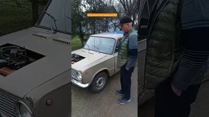 Жигули с двигателем от мотоблока #самоделки #автомоби?
