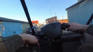 Бортоповоротный вездеход своими руками Первый выезд