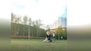 Риск с мячом, ловля ногами