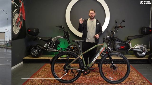 ЭЛЕКТРОВЕЛОСИПЕД ДЛЯ ВЫСОКИХ ЛЮДЕЙ White Siberia Camry Allroad 29 смотреть онлайн
