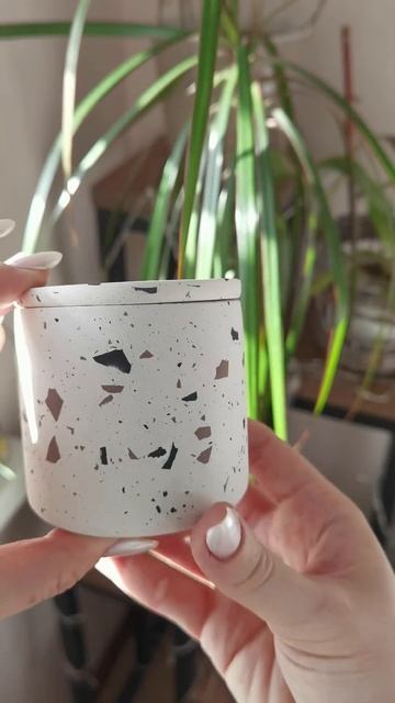 Набор из гипса в технике терраццо 🖤 #декордлядома #де? смотреть онлайн